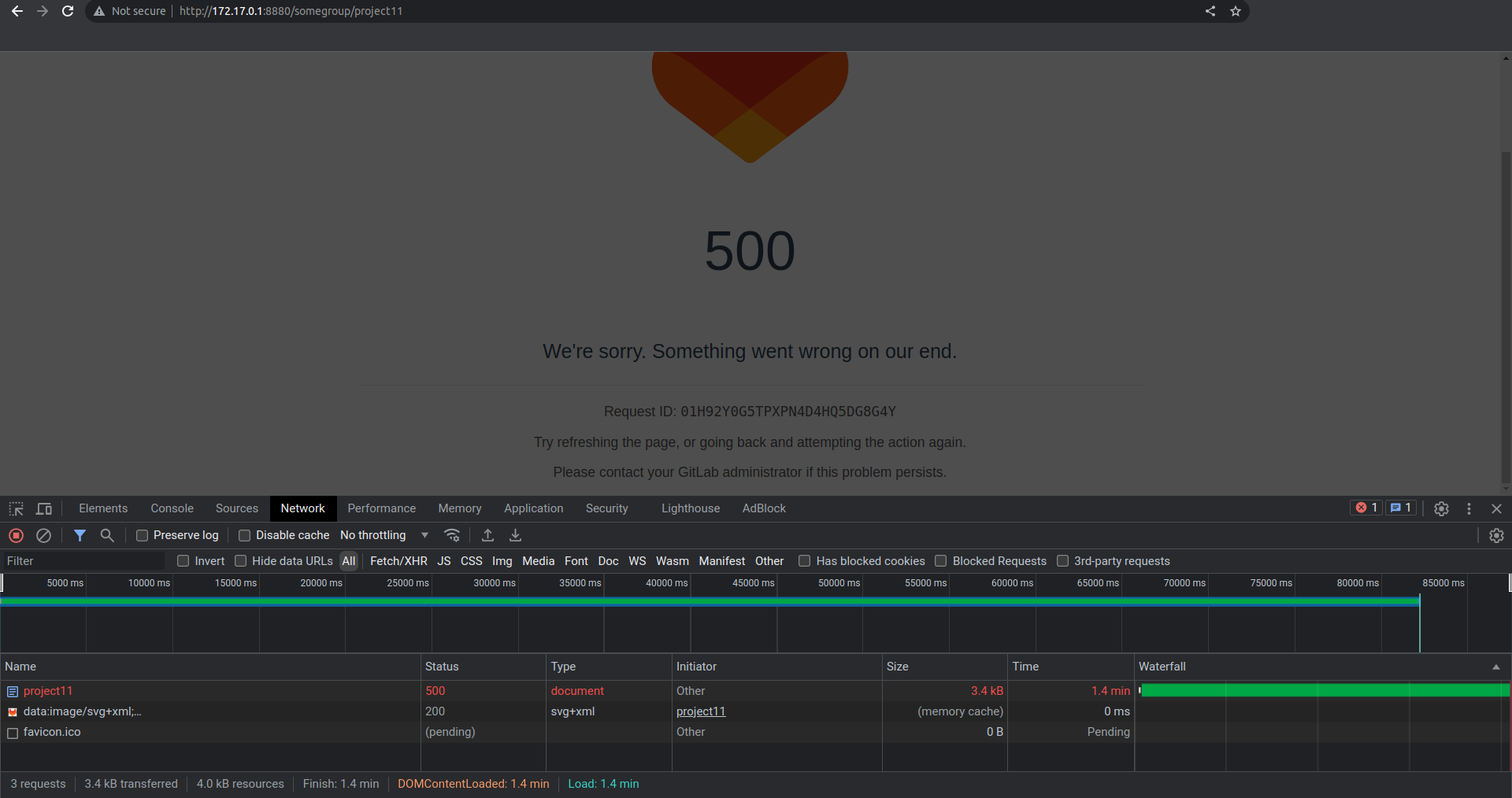 500 error